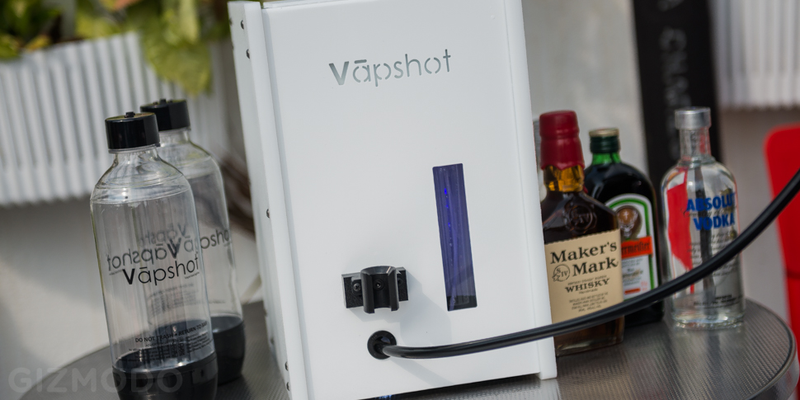 Illustration for article titled Vapshot Mini Review: Vaping Alcohol Is One Hell of a Fun Gimmick